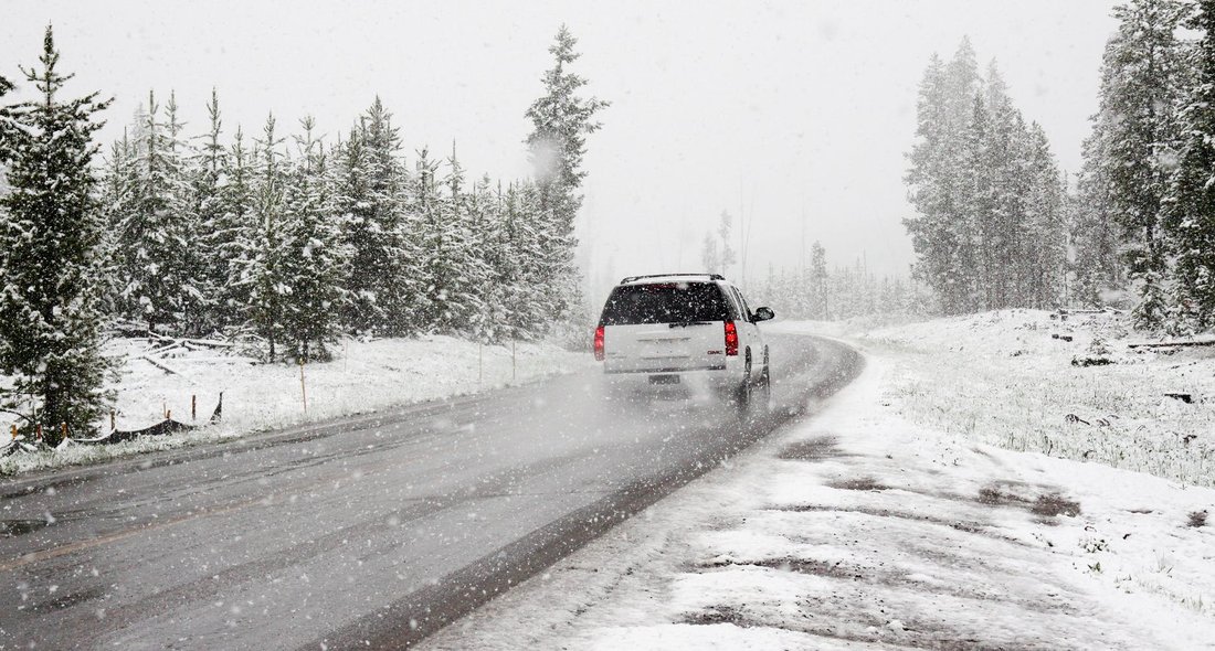 winter-tires-europe.jpg A car driving with winter tyres